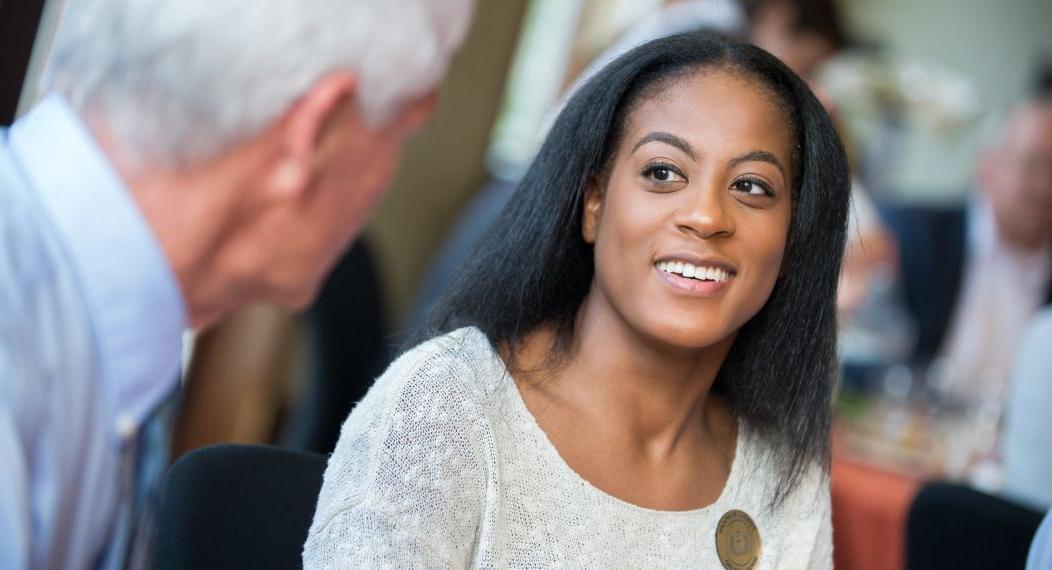 Neriah Howard at the Powell Scholars Luncheon, Nov. 10, 2016.